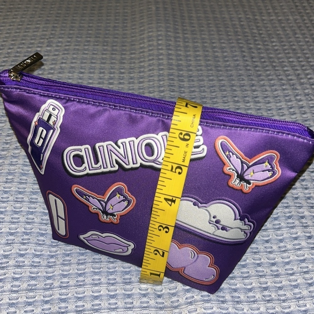 Clinique Purple Cosmetic Bag - Picture 3 of 6